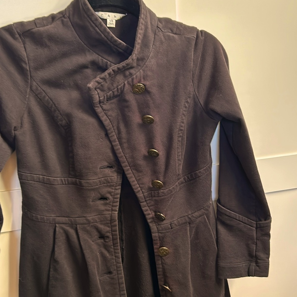 Cabi XS above knee lightweight coat 100%cotton